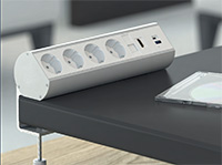 Настольный розеточный блок Donel Ovaledesign