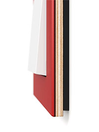 Выключатель GIRA Esprit, Цвет: Красный Linoleum-Multiplex/Белый матовый