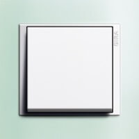 Gira Event Opaque. Цвет рамки: Салатовый; Цвет вставки и клавиши: Белый матовый