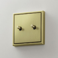 JUNG, LS 1912, тумблер в форме цилиндра, Цвет: Латунь классическая