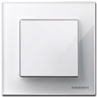 ABB Niessen, серия SKY, Цвет: Белое стекло