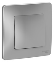 Выключатель скрытого монтажа Schneider Electric, Blanca, Цвет: Алюминий