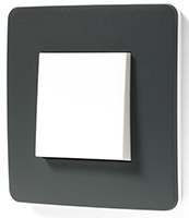 Schneider Electric, Unica Studio Color, Цвет: Дымчато-серый/Белый