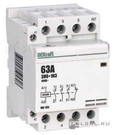 Модульный контактор МК-103, 2НО+2НЗ, 40А, 220В AC, 18083DEK, Dekraft - PULSAL.RU