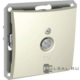 Розетка оконечная
Дуэт,  телевизионная (TV),  одинарная,   цвет - бежевый,  пластмасса,  WDE000291,  Schneider Electric
 - PULSAL.RU
