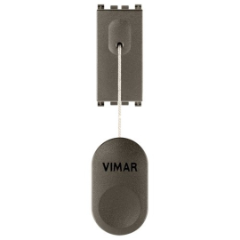 Выключатель со шнурком (кнопка с НО-контактом)
Arke,  без подсветки,   цвет - металл,  пластмасса,  19052.M VIM,  19052.M,  Vimar
 - PULSAL.RU