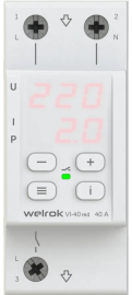 Реле напряжения с контролем тока 1P+N Relay welrok, 1НО, 40А, 220В AC, VI-40 red, Welrok - PULSAL.RU Реле напряжения с контролем тока 1P+N Relay welrok, 1НО, 40А, 220В AC, VI-40 red, Welrok - PULSAL.RU