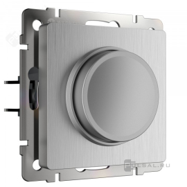 Светорегулятор (диммер) 600 Вт/ВА, для LED 200 Вт/ВА
Alumax,  Split,  Slab,  Senso,  Baguette,  Acrylic,  Platinum,  Elite,  Snabb,  Stream,  Flock,  Stark,  Fiore,  Favorit,  Diamant,  Aluminium,  Antik,  Metallic,  поворотно-нажимной,  лампы накаливания и галогенные 220В (R),  лампы с электронным (емкостным) трансформ.(C),  диммируемые лампы LED 220В (LEDi тип C),   цвет - серебряный рифленый,  пластмасса,  W1142009,  a051367,  Werkel
 - PULSAL.RU