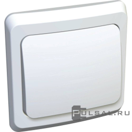 Выключатель с рамкой
Этюд,  одноклавишный,  без подсветки,   цвет - белый,  пластмасса,  BC10-001B,  Schneider Electric
 - PULSAL.RU