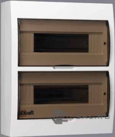 Бокс ЩРН-П-24, ЩРН-П, навесной, IP 41,  модулей - 24, пластмасса,  цвет - белый, 31013DEK, Dekraft - PULSAL.RU Бокс ЩРН-П-24, ЩРН-П, навесной, IP 41,  модулей - 24, пластмасса,  цвет - белый, 31013DEK, Dekraft - PULSAL.RU