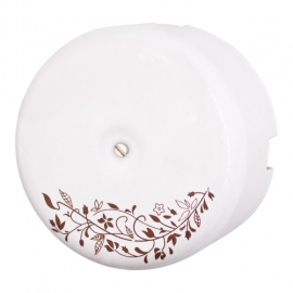 Распределительная коробка диам.90 мм (4 кабельных ввода в компл.)
Ришелье,  Лизетта Декор,  для полых стен и гипрока,  для сплошных стен,   цвет - белый - декор d106/2,  B1-523-01-D106/2,  Bironi
 - PULSAL.RU