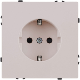 Розетка электрическая
Eclipse,  с заземлением,  одинарная,  винтовые клеммы,   цвет - кашемир матовый,  пластмасса,  EC-014CM,  Kollinger
 - PULSAL.RU