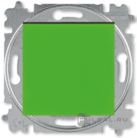 Выключатель
Levit,  одноклавишный,  без подсветки,   цвет - зелёный / дымчатый чёрный,  пластмасса,  3559H-A01445 67W,  2CHH590145A6067,  ABB
 - PULSAL.RU