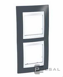 Рамка
Unica Хамелеон,  2 поста,   цвет - серо-зеленый,  белый,  вертикальная,  пластмасса,  MGU6.004V.877,  Schneider Electric
 - PULSAL.RU