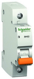 Автоматический выключатель Домовой ВА63, 1 полюс, 40А, C, 4,5 кА, 11207, Schneider Electric - PULSAL.RU