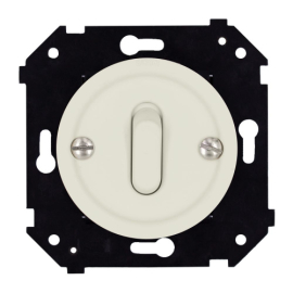 Переключатель
Шедель Бриз,  одноклавишный,  без подсветки,   цвет - слоновая кость матовый,  пластмасса,  B3-221-211M,  Bironi
 - PULSAL.RU