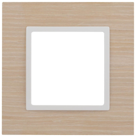 Рамкa
Elegance,  1 пост,   цвет - беленый дуб,  белый,  вертикальная,  горизонтальная,  дерево,  Б0049148,  14-5301-01,  ЭРА
 - PULSAL.RU