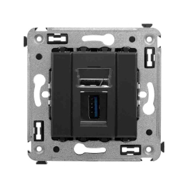 Разъем для передачи данных USB 3.0
Avanti,  USB данные,  одинарная,   цвет - черный матовый,  пластмасса,  4412303DKC,  DKC_4412303,  DKC
 - PULSAL.RU