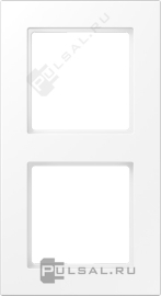 Рамка
A 550,  2 поста,   цвет - белый матовый,  вертикальная,  горизонтальная,  пластмасса,  A5582BFWWM,  A 5582 BF WWM,  JUNG
 - PULSAL.RU