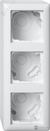 Корпус для накладного монтажа с установочной рамкой
Standard 55,   цвет - белый глянцевый,  пластмасса,  106303,  1063 03,  Gira
 - PULSAL.RU