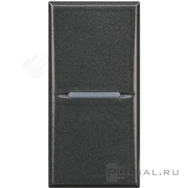 Выключатель с самовозвратом Аxial
Axolute,  Axolute AIR,  одноклавишный,  без подсветки,  с возможностью подсветки,   цвет - антрацит,  пластмасса,  HS4001N,  BTicino
 - PULSAL.RU