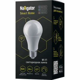 Лампа Navigator 14 554 NLL-A60-10-230-RGBWWW-E27-WIFI
светодиодная
УМНЫЙ ДОМ,   цоколь - E27,   мощность - 10Вт,   световой поток - 800Лм,   цветовая температура - 2700Кцветовая температура - 3000+4000+6500Кцветовая температура - 4000Кцветовая температура - 6500К,  диммируется,  14 554,  14554,  Navigator - PULSAL.RU