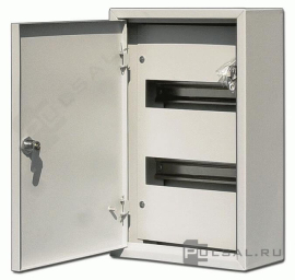 Щит 400х250х120, ЩРН-18 с замком, ЩРН, навесной, IP 31,  модулей - 18, металл,  цвет - серый, 30207DEK, Dekraft - PULSAL.RU Щит 400х250х120, ЩРН-18 с замком, ЩРН, навесной, IP 31,  модулей - 18, металл,  цвет - серый, 30207DEK, Dekraft - PULSAL.RU