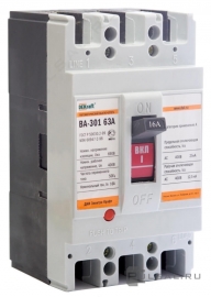 Силовой автоматический выключатель ВА-301 ВА-300, 3 полюса, 63А, 25 кА, 21006DEK, Dekraft - PULSAL.RU