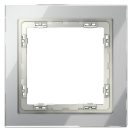 Рамкa
S70,  1 пост,   цвет - сталь стекло,  вертикальная,  горизонтальная,  стекло,  VLS110105,  Voltum
 - PULSAL.RU