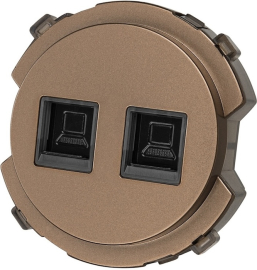 Розетка компьютерная RJ45 Cat.5 (UTP)
Байкал,  двойная,   цвет - бронза,  пластмасса,  SQ1819-0416,  TDM
 - PULSAL.RU Розетка компьютерная RJ45 Cat.5 (UTP)
Байкал,  двойная,   цвет - бронза,  пластмасса,  SQ1819-0416,  TDM
 - PULSAL.RU