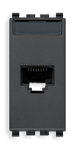 Розетка компьютерная RJ45 Cat.6 (UTP)
Eikon EVO,  Eikon EXE,  одинарная,   цвет - антрацит серый,  пластмасса,  20339.13 VIM,  20339.13,  Vimar
 - PULSAL.RU