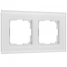 Рамкa
Senso,  2 поста,   цвет - белый матовый,  вертикальная,  горизонтальная,  стекло,  W0023101,  a064565,  Werkel
 - PULSAL.RU