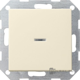 Выключатель двухполюсный с самовозвратом
Standard 55,  Event,  Esprit,  ClassiX,  ClassiX Art,  одноклавишный,  с индикацией,   цвет - кремовый глянцевый,  пластмасса,  012201,  0122 01,  Gira
 - PULSAL.RU