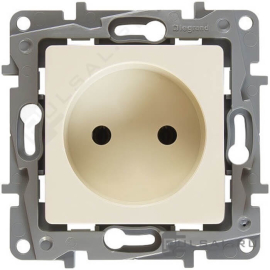 Розетка
Etika,  без шторок,  без заземления,  одинарная,  винтовые клеммы,   цвет - слоновая кость,  пластмасса,  672320,  6 723 20,  Legrand
 - PULSAL.RU