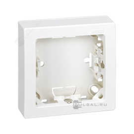 Рамка-корпус накладного монтажа
Simon 73 Loft,  1 пост,   цвет - белый глянец,  горизонтальная,  пластмасса,  73610-60,  Simon
 - PULSAL.RU