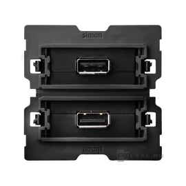 Разъем USB type-A
Simon 100,  USB данные,  двойная,  пластмасса,  10000562-039,  Simon
 - PULSAL.RU