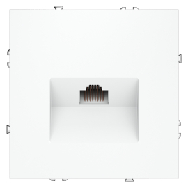 Розетка компьютерная RJ45 Cat.6 (UTP)
S70,  одинарная,   цвет - белый матовый,  пластмасса,  VLS060102,  Voltum
 - PULSAL.RU