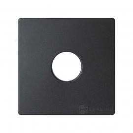 Накладка
Simon 82 Detail,  Simon 82 Nature,  Simon 82,  одинарная,   цвет - графит,  пластмасса,  82057-38,  Simon
 - PULSAL.RU