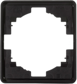 Рамка Round 
Miele Round,  1 пост,   цвет - оникс,  горизонтальная,  пластмасса,  KR-78-0751-3,  Kranz
 - PULSAL.RU