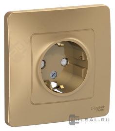 Розетка с рамкой
Blanca,  со шторками,  с заземлением,  одинарная,   цвет - титан,  пластмасса,  BLNRS001114,  Schneider Electric
 - PULSAL.RU