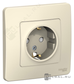 Розетка с рамкой
Blanca,  со шторками,  с заземлением,  одинарная,   цвет - молочный,  пластмасса,  BLNRS001112,  Schneider Electric
 - PULSAL.RU