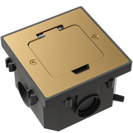 Лючок в пол с установочным набором (без розеток)
Лючки DFB,  напольная,  1 пост,  2 модуля,   цвет - золото,  металл,  IP 44,  DFB2MRG,  Donel
 - PULSAL.RU