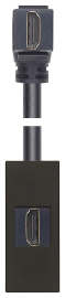 Розетка HDMI
Linea,   цвет - черный матовый,  пластмасса,  30346.HG VIM,  30346.HG,  Vimar
 - PULSAL.RU