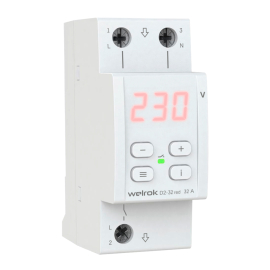 Реле контроля напряжения 1P+N с термозащитой Relay welrok, 1НО, 32А, 220В AC, D2-32 red, Welrok - PULSAL.RU Реле контроля напряжения 1P+N с термозащитой Relay welrok, 1НО, 32А, 220В AC, D2-32 red, Welrok - PULSAL.RU