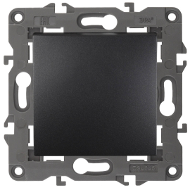 Выключатель
Elegance,  одноклавишный,  без подсветки,   цвет - антрацит,  пластмасса,  Б0034212,  14-1101-05,  ЭРА
 - PULSAL.RU