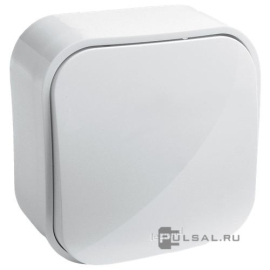 Выключатель
Quteo,  одноклавишный,  без подсветки,  с возможностью подсветки,   цвет - белый,  пластмасса,  782200,  7 822 00,  Legrand
 - PULSAL.RU