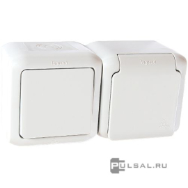 Блок розетки и выключателя
Quteo,  без шторок,  с заземлением,  двойная,  винтовые клеммы,   цвет - белый,  пластмасса,  IP 44,  782318,  7 823 18,  Legrand
 - PULSAL.RU