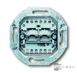 Механизм розетки телефонной RJ11/RJ12/RJ45 Cat.3 (ISDN)
A VIVA,  A creation,  A flow,  A 550,  AS 500,  CD 500,  CD plus,  LS 1912,  LS 990,  LS plus,  LS ZERO,  LS-design,  SL 500,  ECO profi и ECO profi Standart,  ECO profi design (ECO Profi Deco),  двойная,  EPUAE8-8UPO,  EP UAE 8-8 UPO,  JUNG
 - PULSAL.RU