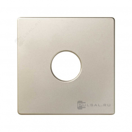 Накладка
Simon 82 Nature,  Simon 82,  одинарная,   цвет - шампань,  пластмасса,  82057-34,  Simon
 - PULSAL.RU