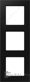 Рамка
A 550,  3 поста,   цвет - черный матовый,  вертикальная,  горизонтальная,  пластмасса,  A5583BFSWM,  A 5583 BF SWM,  JUNG
 - PULSAL.RU